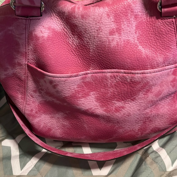 As is Aimee Kestenberg overnight bag in yummy pink tie dye! - Picture 3 of 6